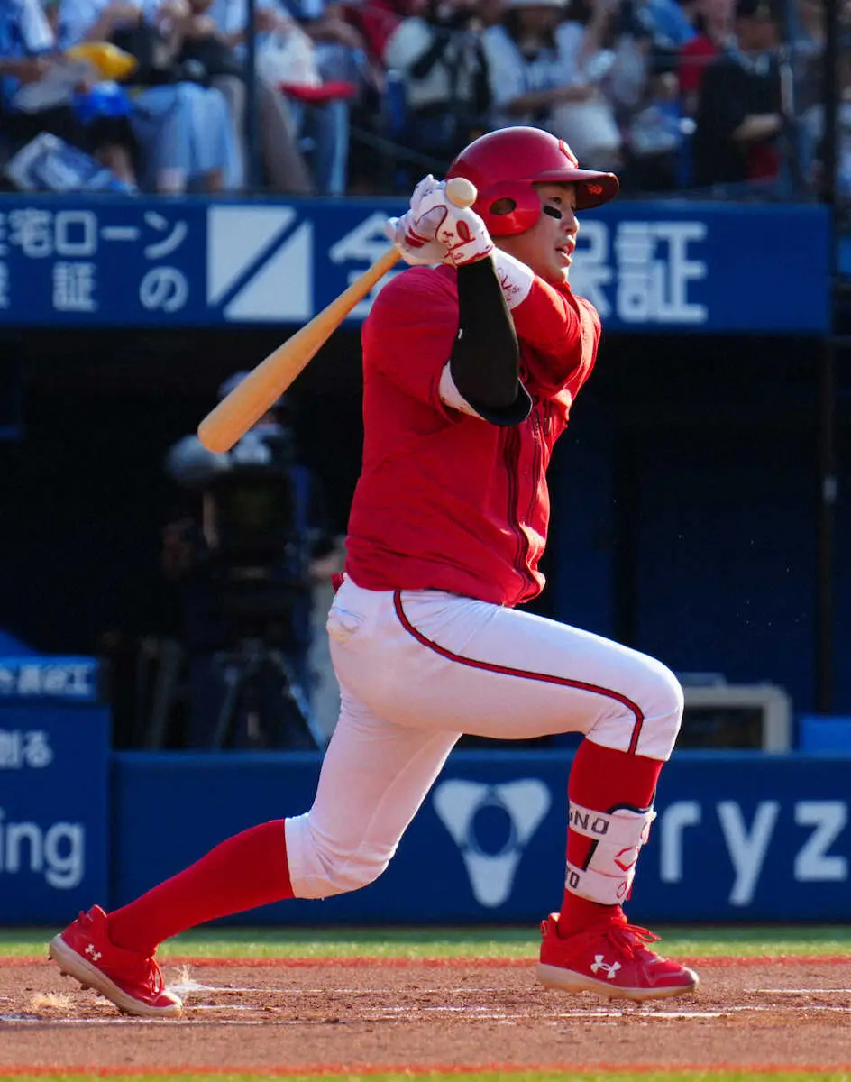 【画像・写真】広島・小園　バウアー撃ち今季2度目マルチ「しっかり対応できるようにと思っていた」