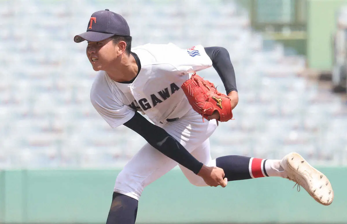 【画像・写真】滝川二の最速149キロ右腕・坂井陽翔　3回無失点好救援「いつでも行けるように心も体も準備」