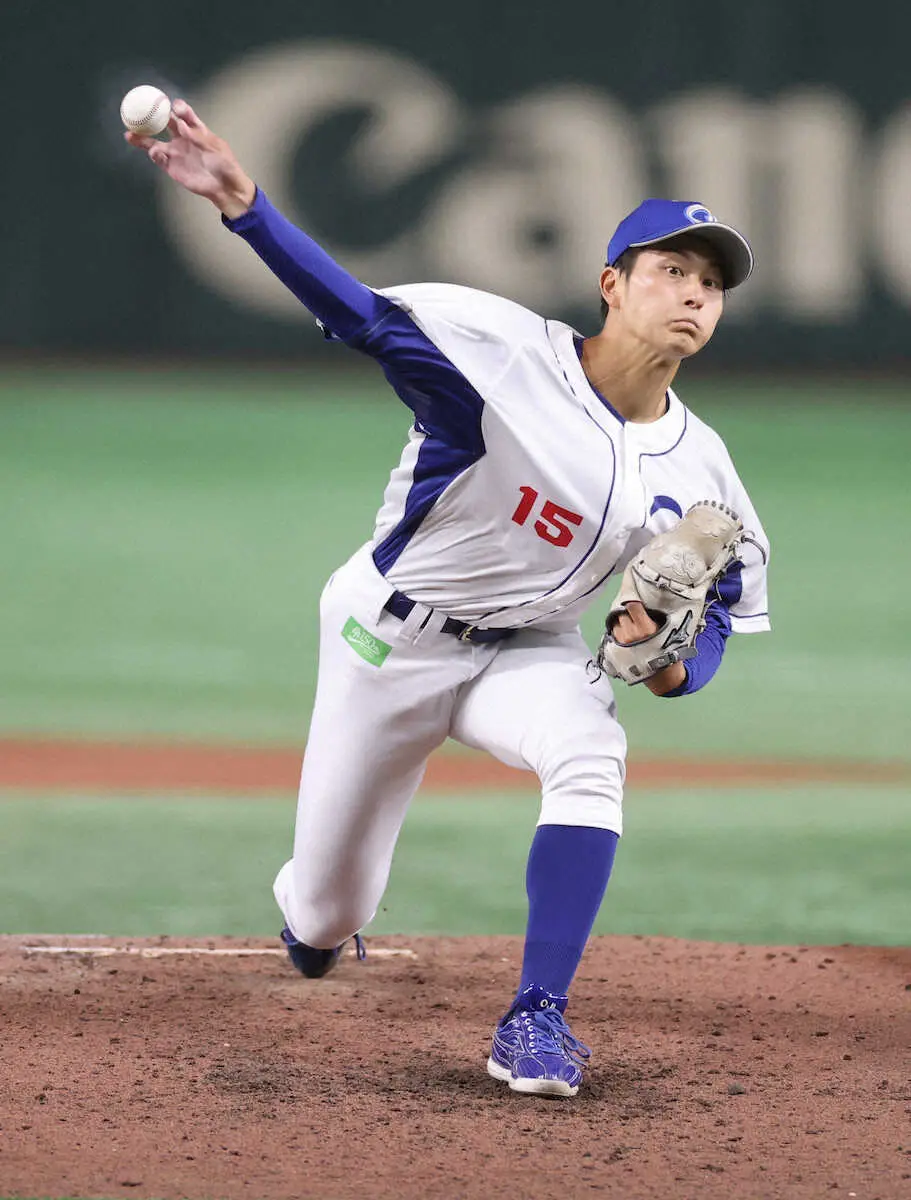 【画像・写真】王子の準硬式出身右腕・高島が7回無失点　17年夏甲子園出場、滝川西の同期生と「奇跡」の投げ合い実現