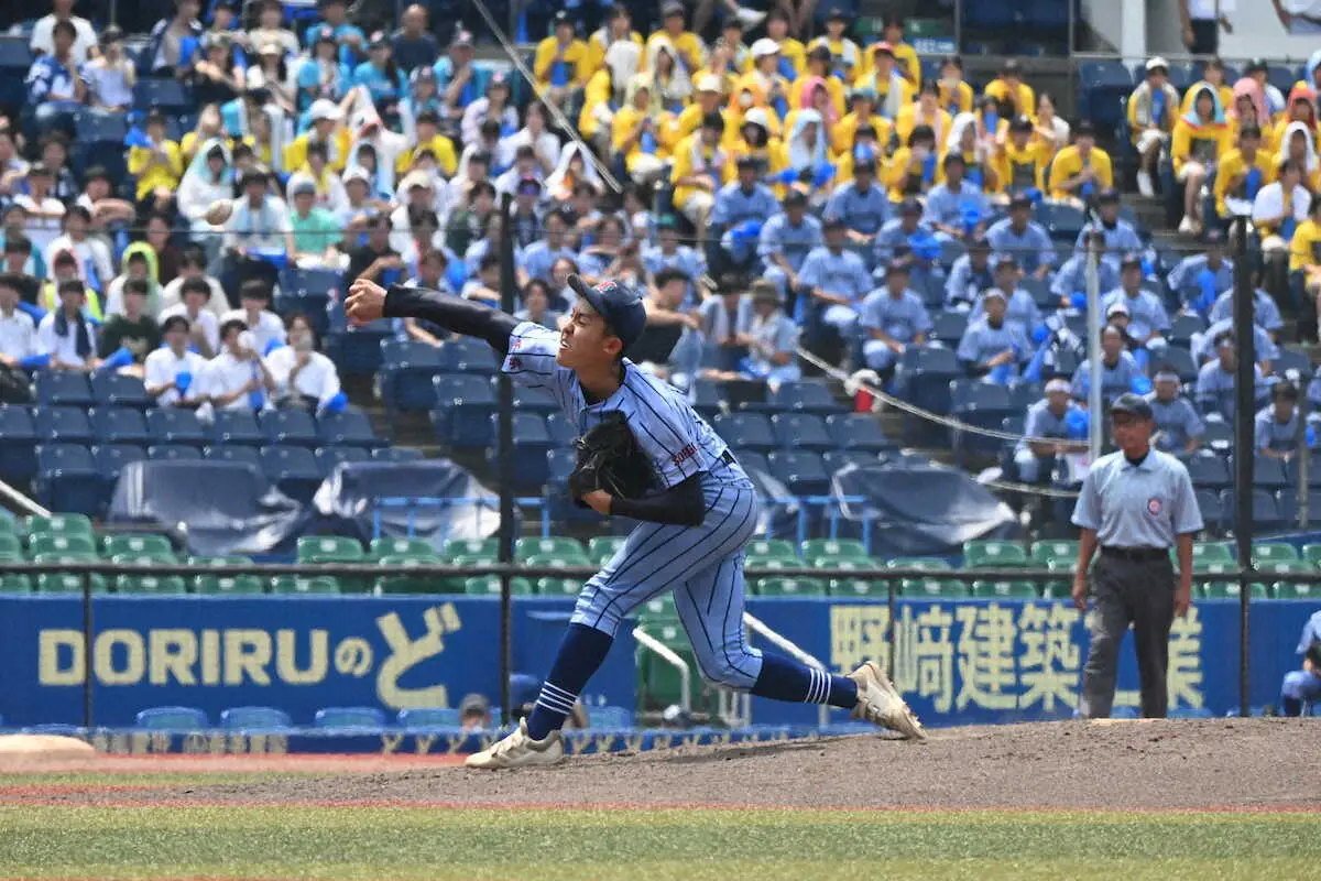 【画像・写真】幕張総合・早坂　8回6失点敗退も「やりきった」　ドラフトへ「上の舞台でやるのが楽しみ」
