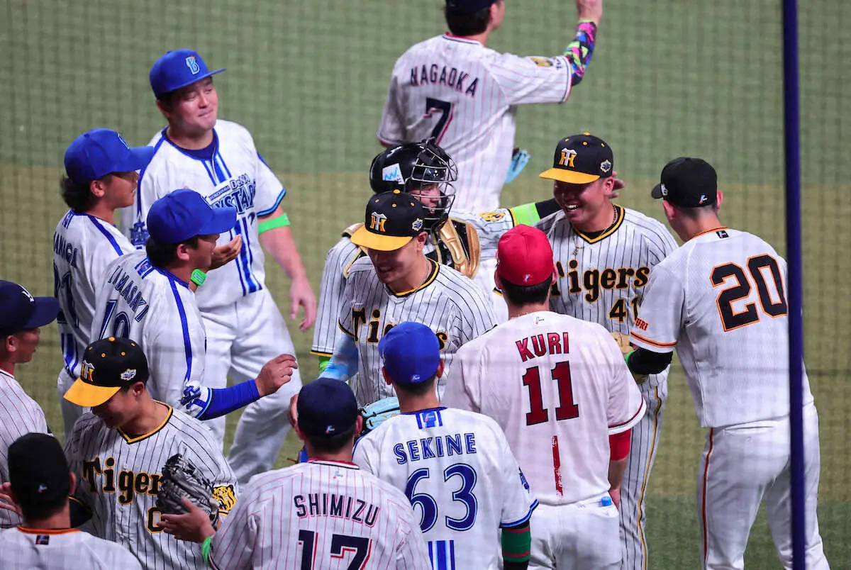【画像・写真】【球宴】阪神・村上「印象に残ることをやりたかった」球速測定不能の〝遅球〟に場内どよめいた