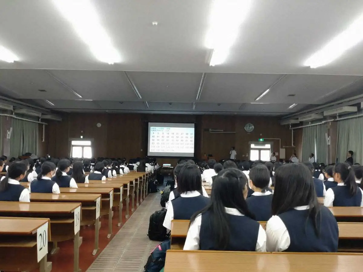 【画像・写真】男子6人、スラックスの女子も合格　夏の甲子園大会「式典誘導係」　市立西宮高で発表