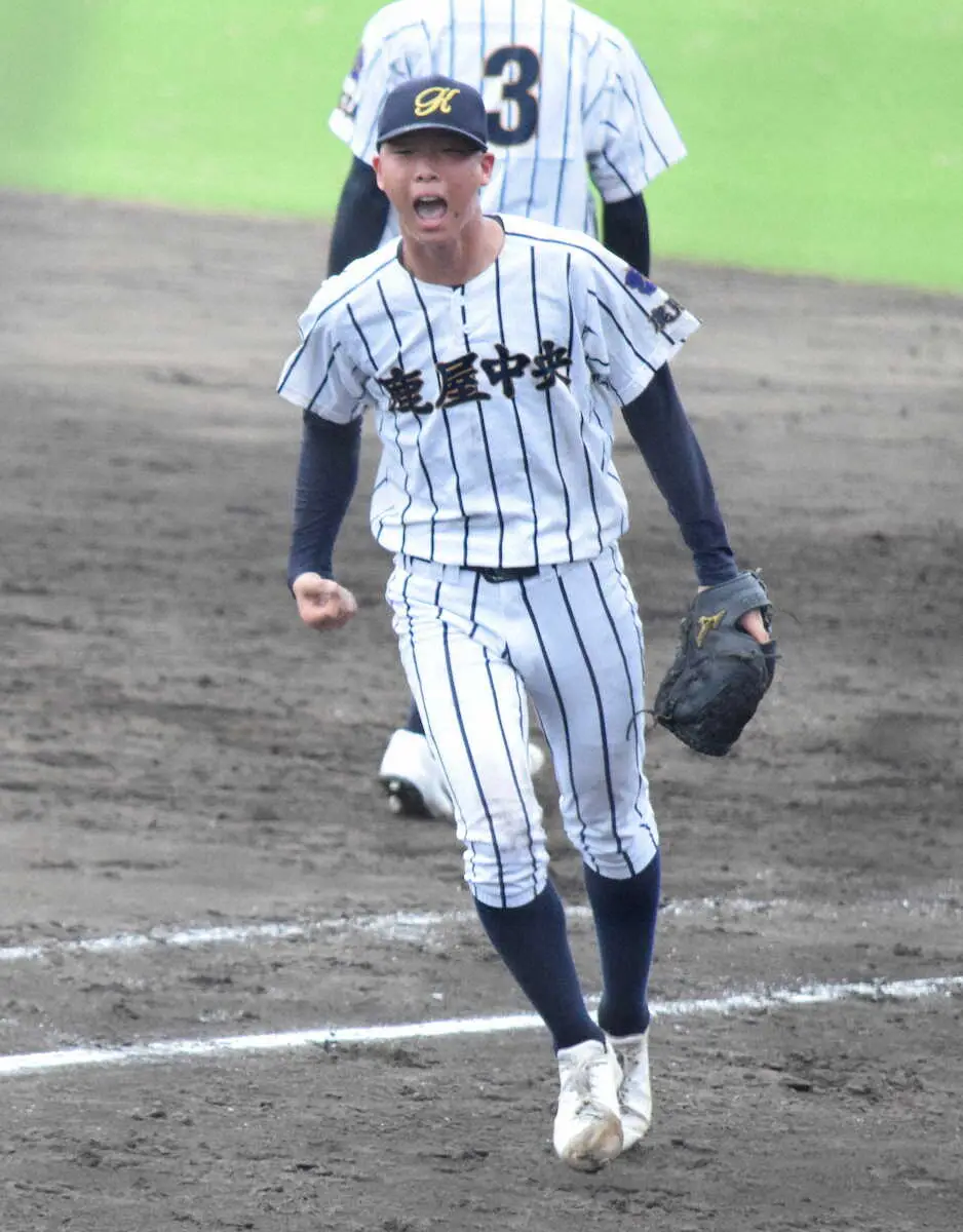 【画像・写真】鹿屋中央が聖地王手　投打の柱が躍動！谷口完投＆大谷3安打3打点　鹿児島城西に春の雪辱