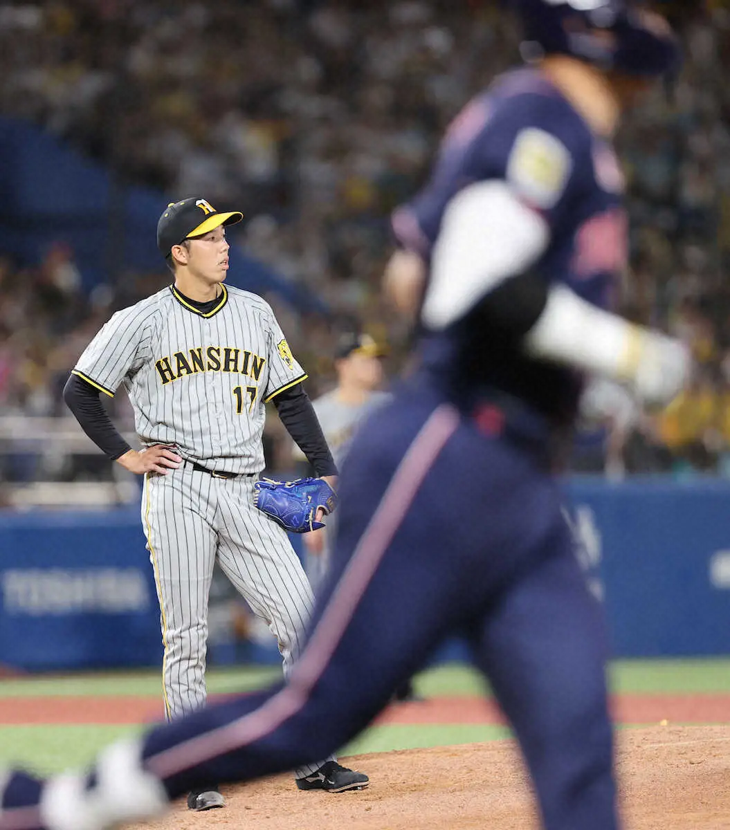 【画像・写真】阪神　後半戦開幕投手の青柳が精彩欠く…5回7安打5失点で降板