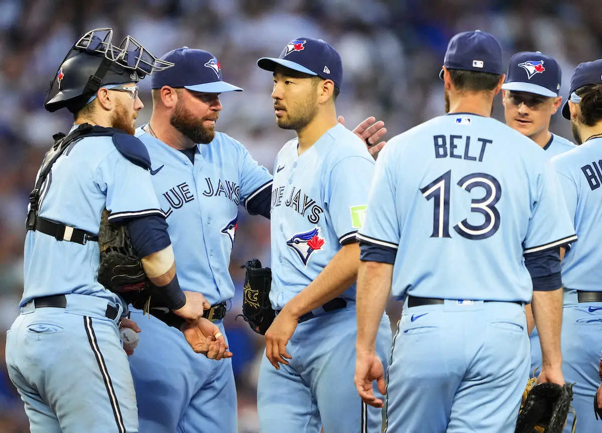 【画像・写真】ブルージェイズ・雄星、自己最多8勝お預け　古巣マリナーズ相手に6回途中無失点好投も