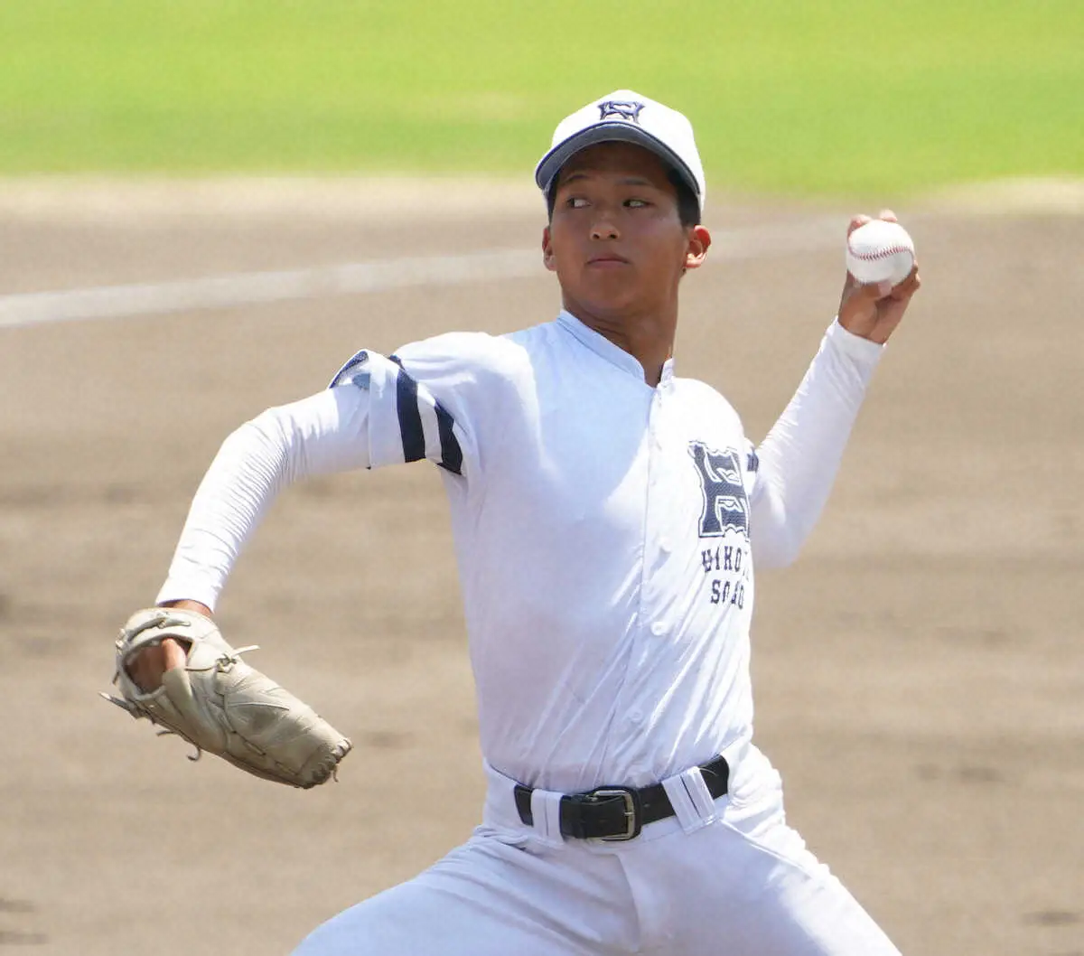 【画像・写真】彦根総合の先発左腕・野下陽祐が8回に降板も9回に“リベンジ登板″成功「準備をしていた」