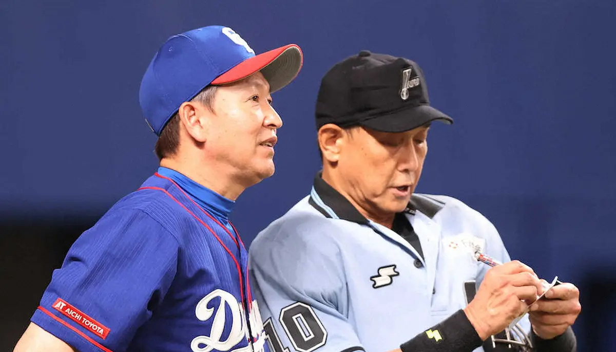 【画像・写真】中日　1番・ビシエド大胆起用も不発　立浪監督「よーいドンで0―4。機能するとか、そういうことは…」