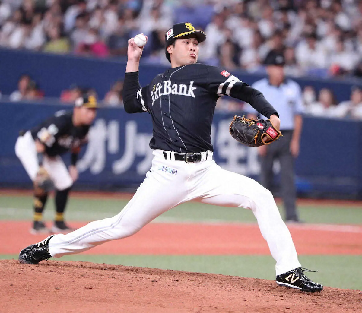 【画像・写真】ソフトB・藤井が帰ってきた　1回零封も2四球には不満顔「ゼロで終われたことしかない」