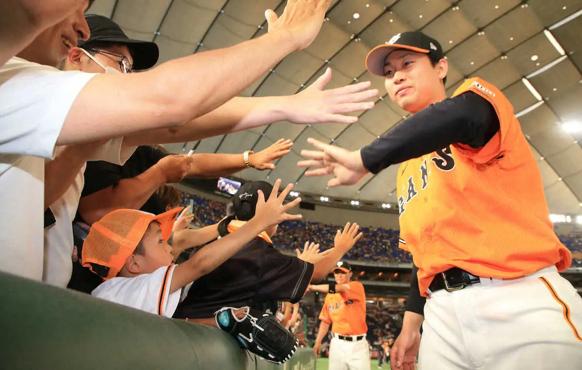 【画像・写真】巨人・山崎伊織　戸郷9勝に次ぐ8勝目に「うれしいです」　7月は無傷の4勝、月間MVPの可能性も