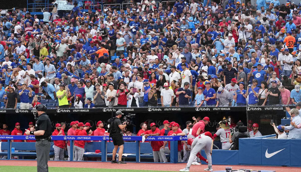 【画像・写真】エンゼルス・大谷で口論勃発?ブルージェイズ・チャプマンが指揮官に詰め寄り…SNS上でも注目