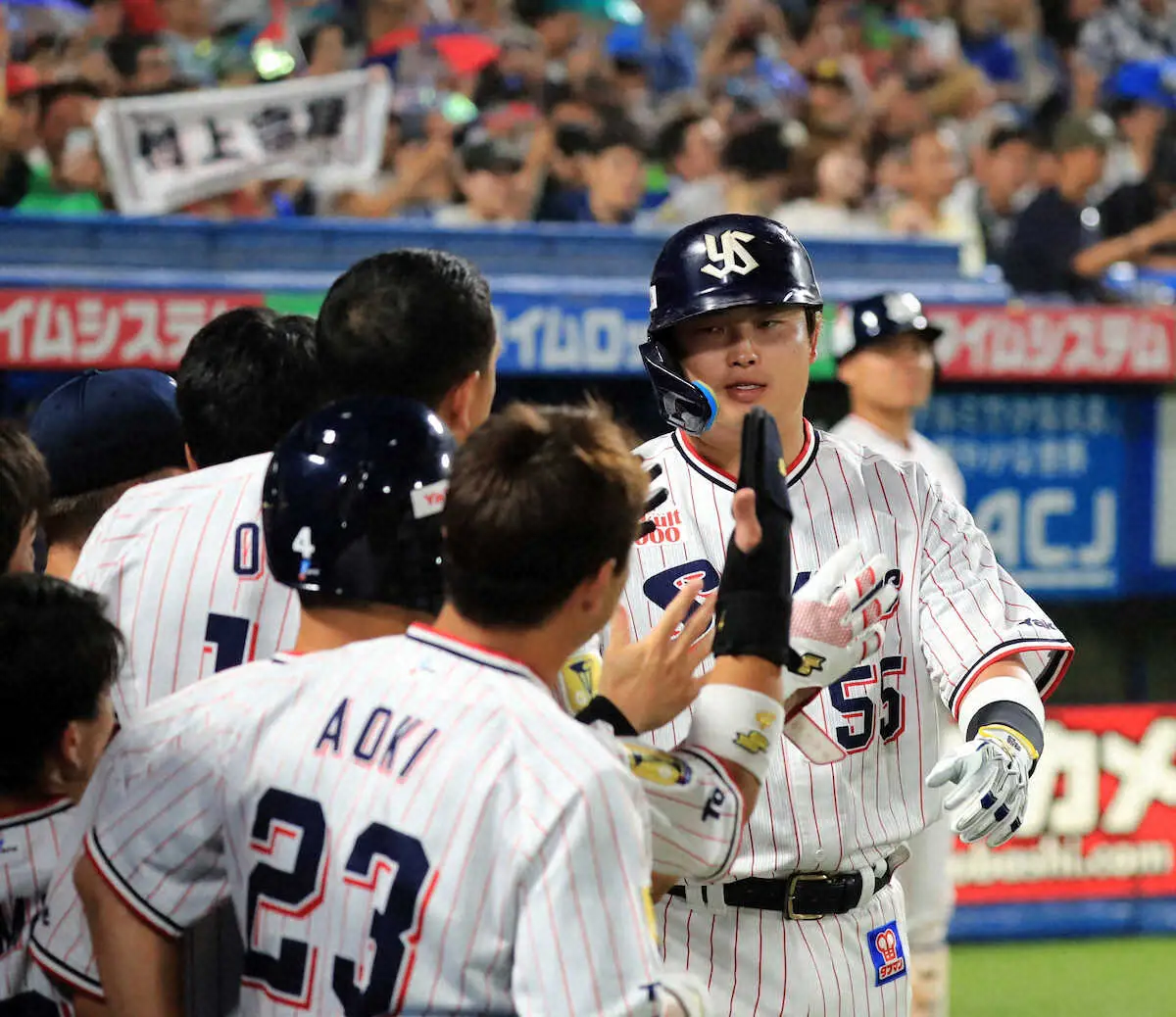 【画像・写真】ヤクルト連勝呼んだ!村上が2戦連発19号ソロ　本塁打ランクトップ岡本和まで3本差に迫る