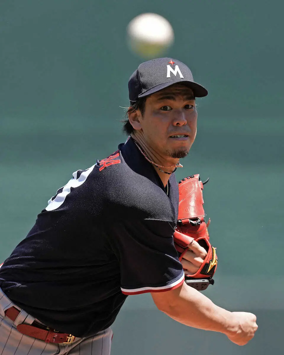 【画像・写真】ロイヤルズ戦に先発したツインズ・前田健太（AP）