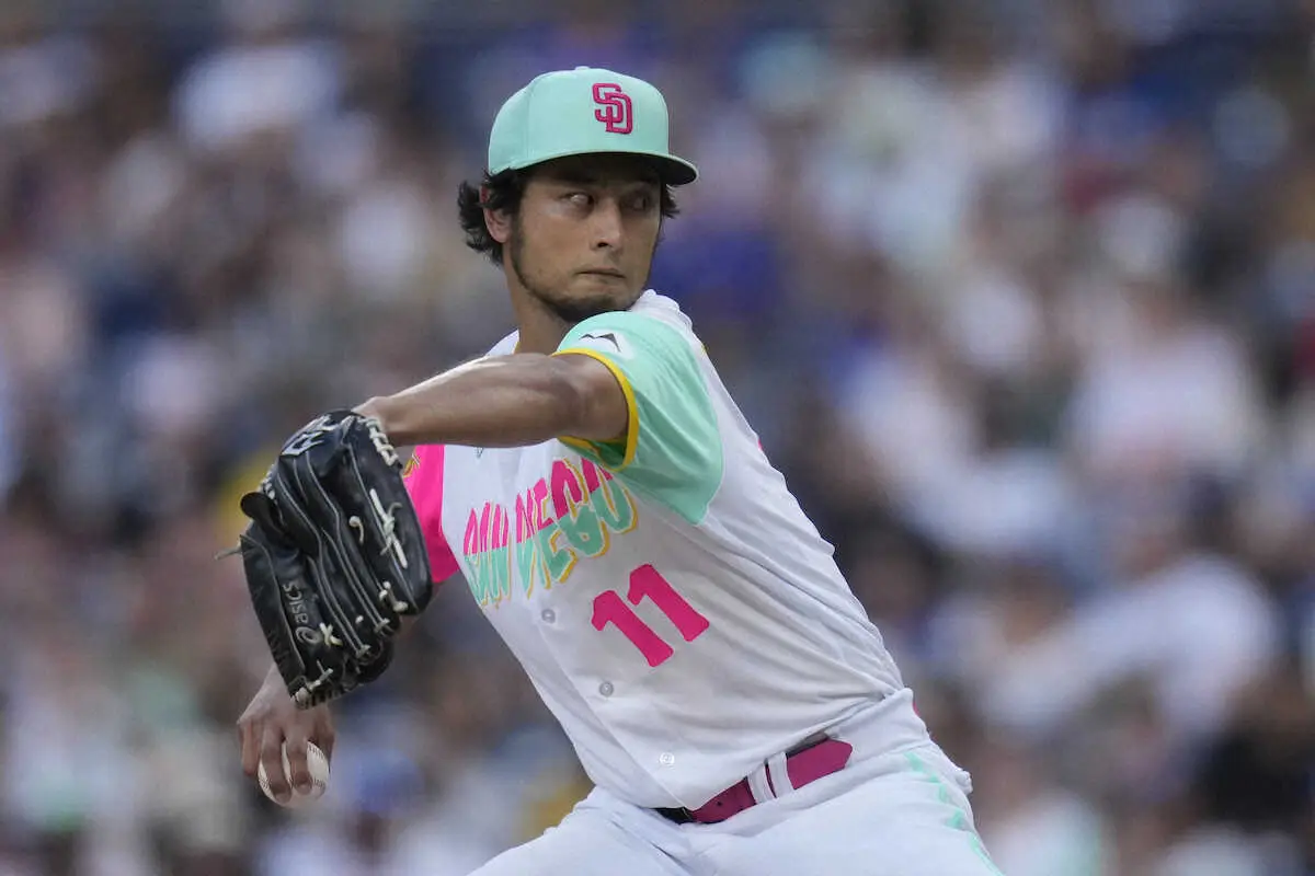 【画像・写真】ダルビッシュ　今季9勝目ならず…7回2失点力投も　救援陣が逆転許し、勝ち星スルリ