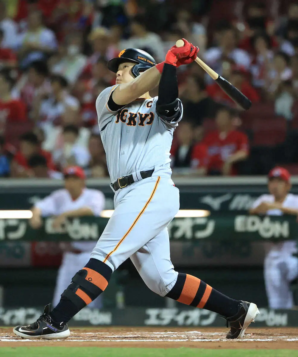 【画像・写真】巨人・岡本和真が2試合ぶり27号　セ2位の村上に8本差、キング独走　直近4戦で5本塁打