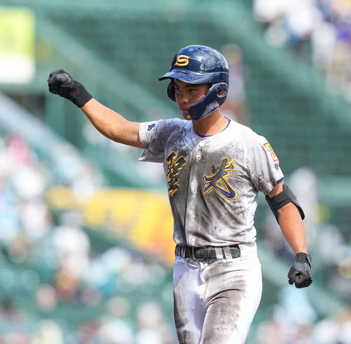 【画像・写真】【甲子園】昨夏4強の聖光学院が2年連続で初戦突破　16安打9得点に9盗塁　試合巧者ぶり光る