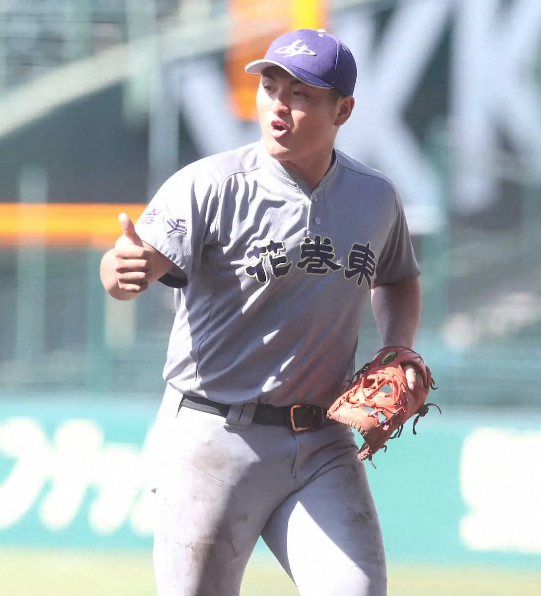 【画像・写真】【甲子園】花巻東・佐々木麟太郞　聖地で3安打！　申告敬遠含め4打席連続出塁