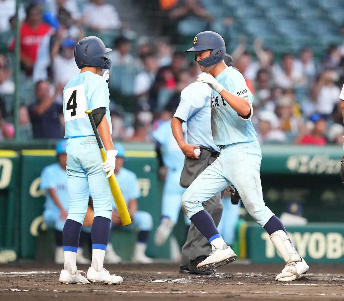 【画像・写真】【甲子園】近江が初戦敗退　6回に山田修斗の2ランで反撃も届かず…名将対決は大垣日大に軍配！
