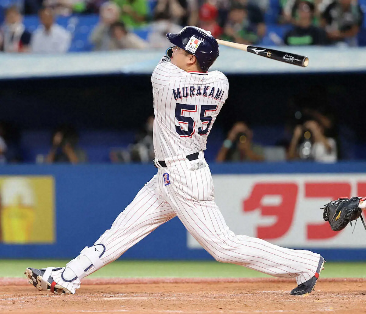 【画像・写真】ヤクルト・村上　8月初本塁打の勝ち越し弾！チーム5人目となる5年連続20号ソロ