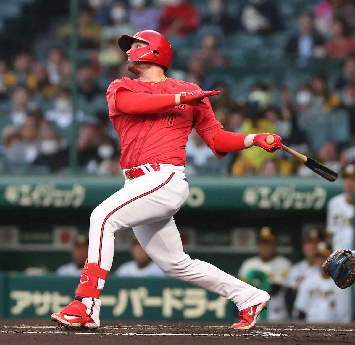 【画像・写真】広島・マクブルーム　実戦復帰まで「4週間」　右大腿二頭筋の肉離れで3軍調整中