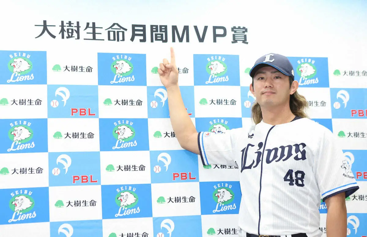【画像・写真】西武・今井達也が初の月間MVP　7月3勝「レベルの高い投手目指したい」