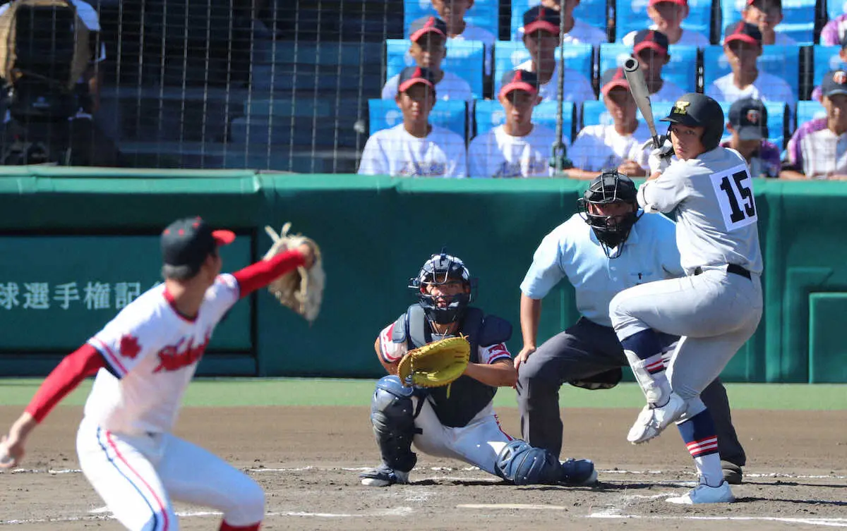 【画像・写真】【甲子園】清原和博氏の次男・勝児　7回に代打で登場し聖地どよめく　痛烈な打球も左飛