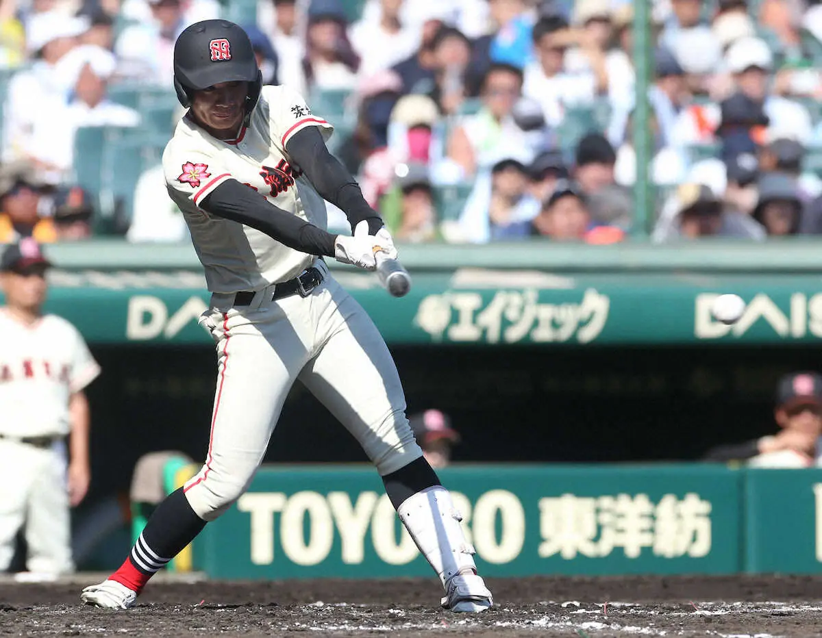 【画像・写真】【甲子園】土浦日大が初の3回戦進出＆大会2勝目一番乗り！2年生の大井が先制ソロ