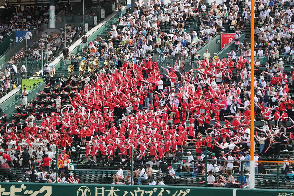 【画像・写真】【甲子園】神村学園　“美爆音”応援でナイン後押し　ネット「吹奏楽レベチ」「演奏最高すぎる」