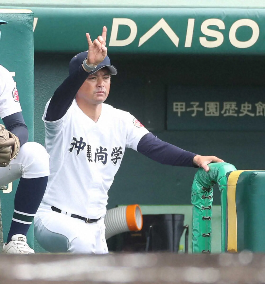 【画像・写真】【甲子園】沖縄尚学・比嘉監督　東恩納は「要所を締めたナイスピッチング」知花は「状態が良い」