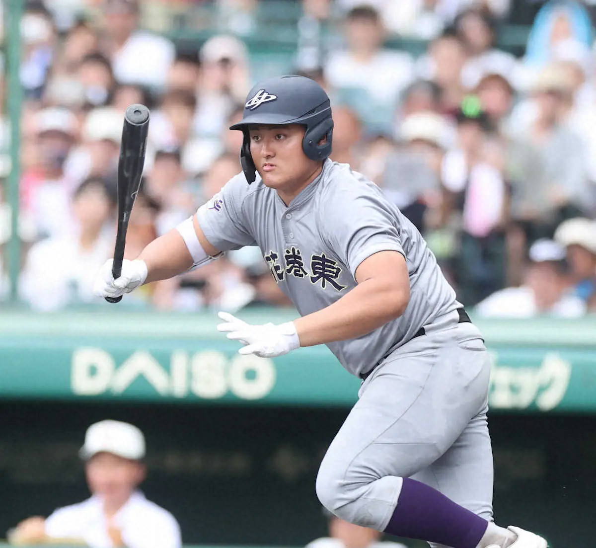 【画像・写真】【甲子園】花巻東の怪物・佐々木麟太郎が初回に好機広げる安打！花巻東が2点先制　聖地初アーチにも期待