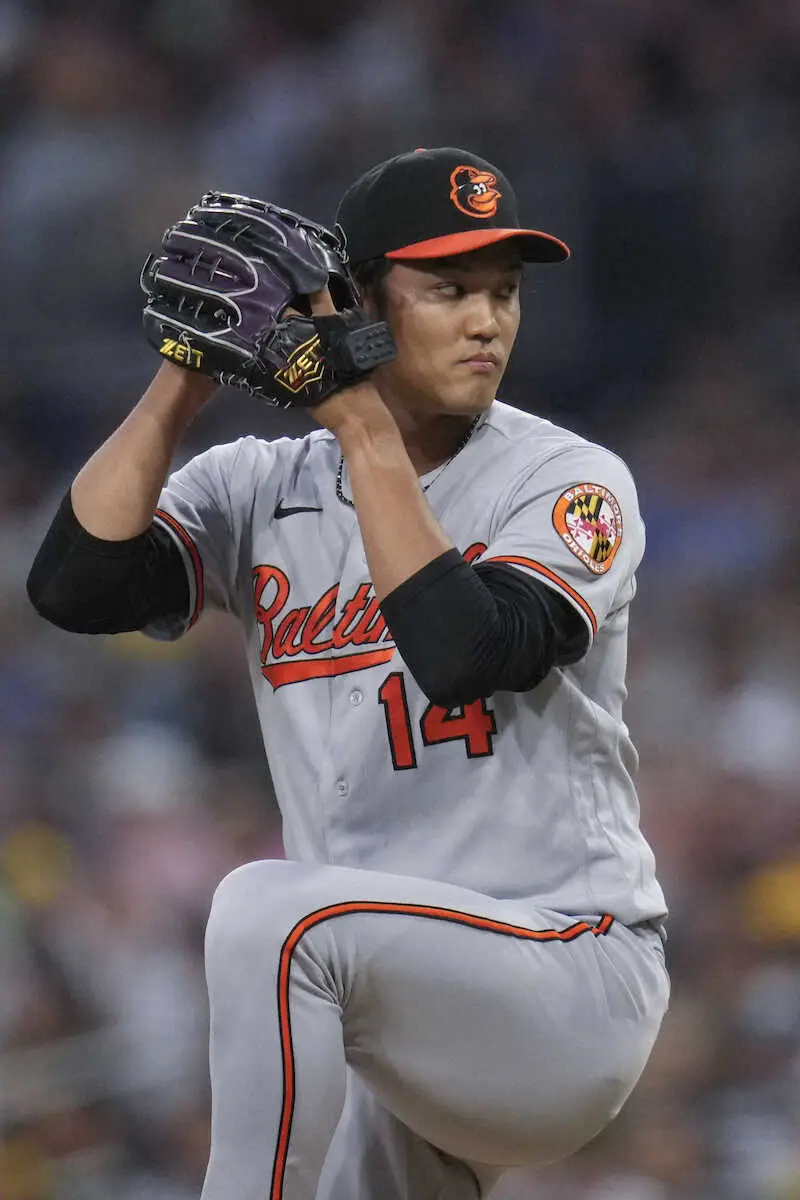 【画像・写真】藤浪晋太郎　11試合ぶりに被弾、2/3回で2安打2失点　防御率は再び8点台に悪化　チームは敗戦　