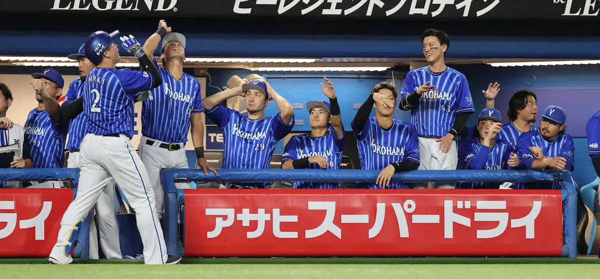 【画像・写真】DeNA・牧　セ打点トップをキープする22号2ラン　前日連続打点試合ストップも再び