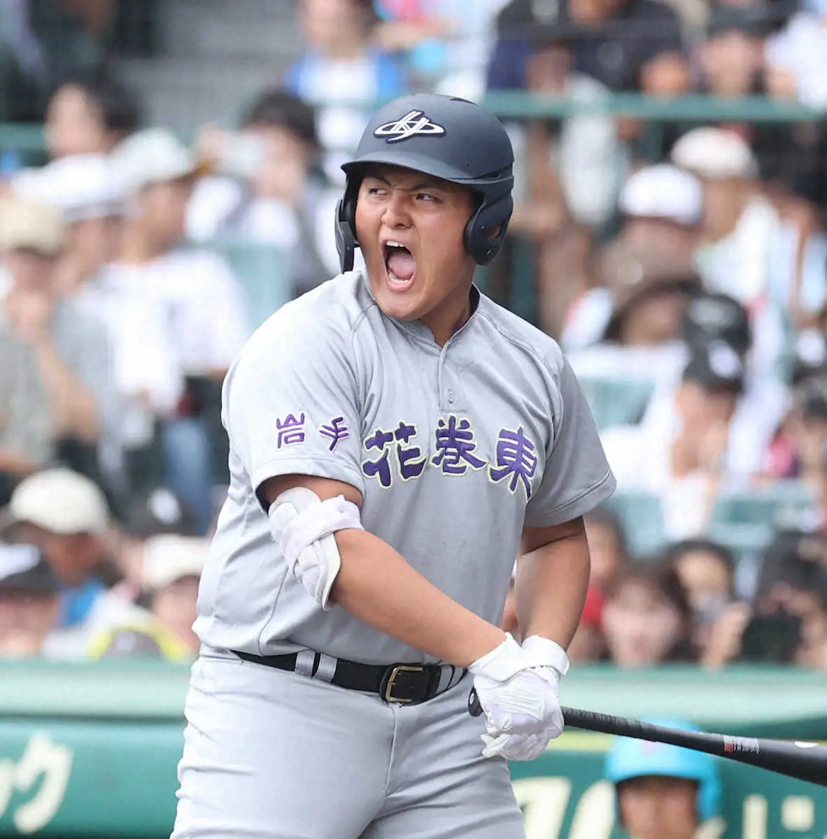 【画像・写真】【甲子園】花巻東・佐々木麟太郎　驚速打！3安打1打点の活躍で準々決勝進出　史上初東北勢3校夏8強入り