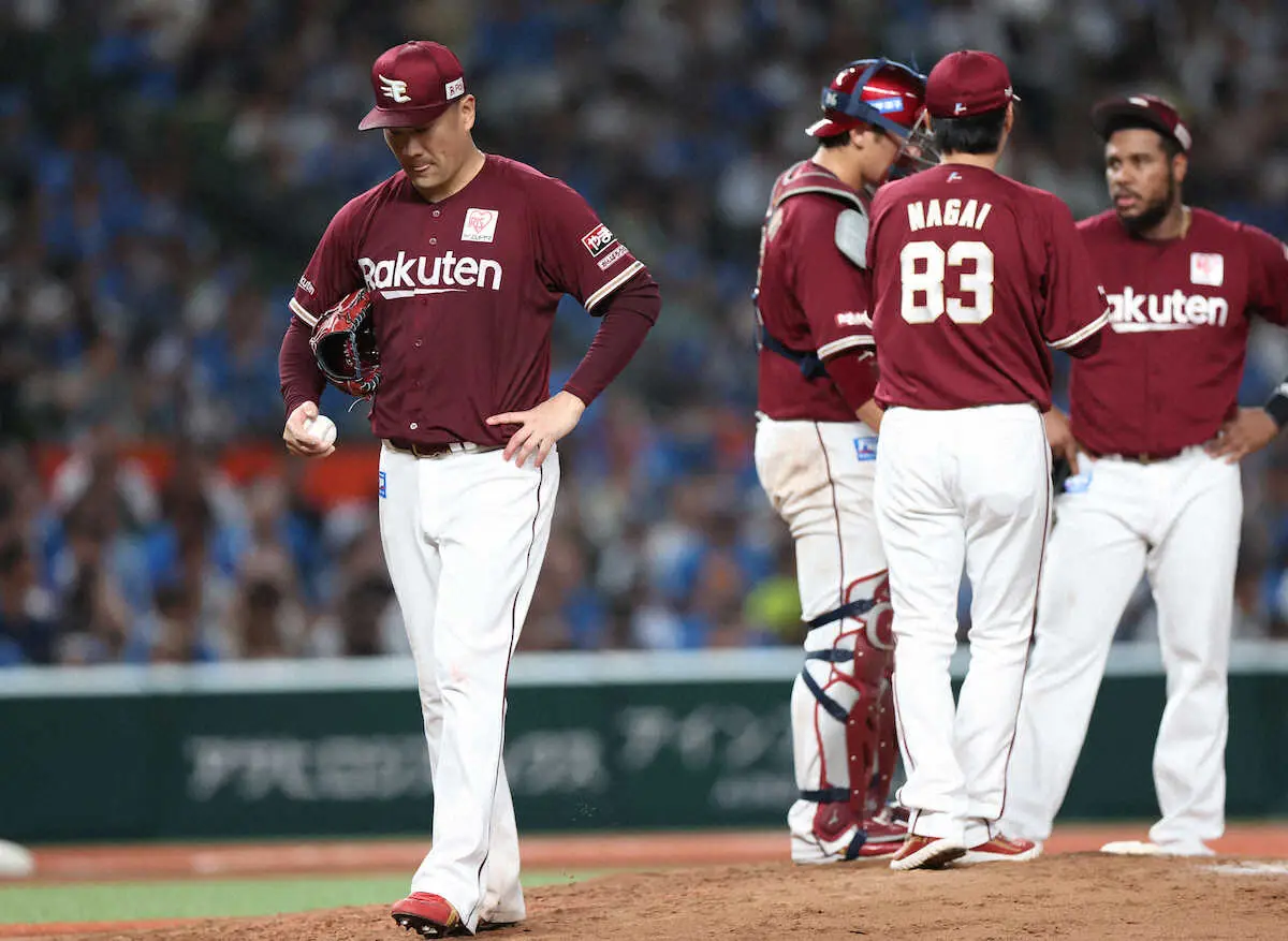 【画像・写真】楽天・マー君　日米通算200勝へ足踏み…5回2/3を4失点で反省の8敗目