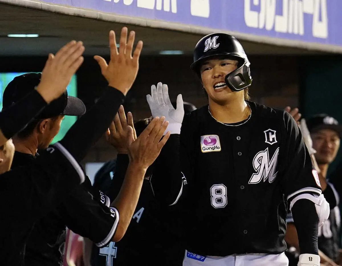 【画像・写真】ロッテ中村奨が7月15日以来の9号2ラン「何とかランナーを返すことだけ考えて」