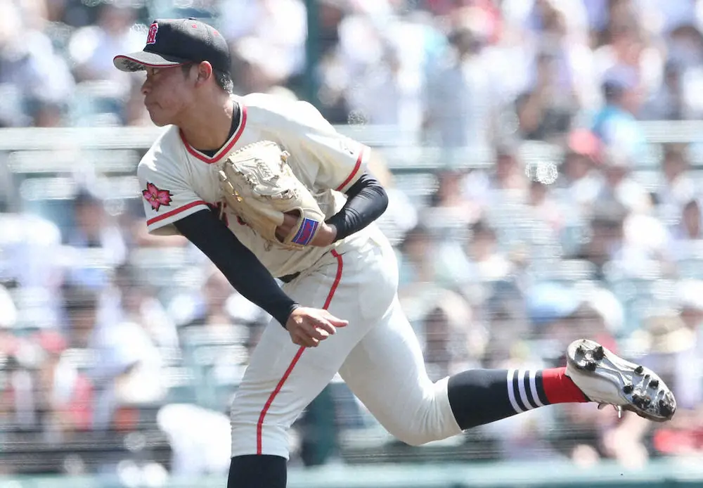 【画像・写真】【甲子園】土浦日大　春夏通じて初の4強！　打線は6回一気5点の11安打9得点、茨城県勢20年ぶり