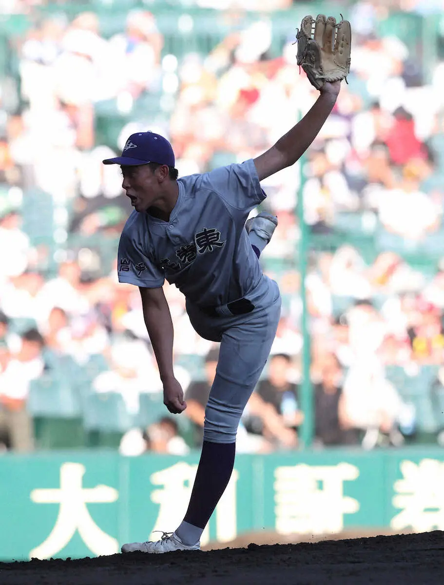 【画像・写真】【甲子園】中学の同級生同士、聖地で直接対決あと一歩で実現ならず　仙台育英・仁田と花巻東・北條