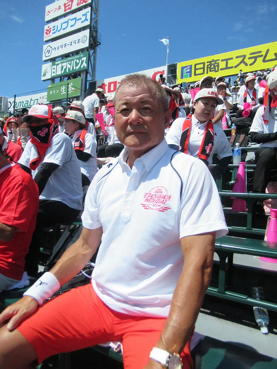 【画像・写真】【甲子園】土浦日大OB会・村下会長　後輩が見せてくれる49年前の夢の続き