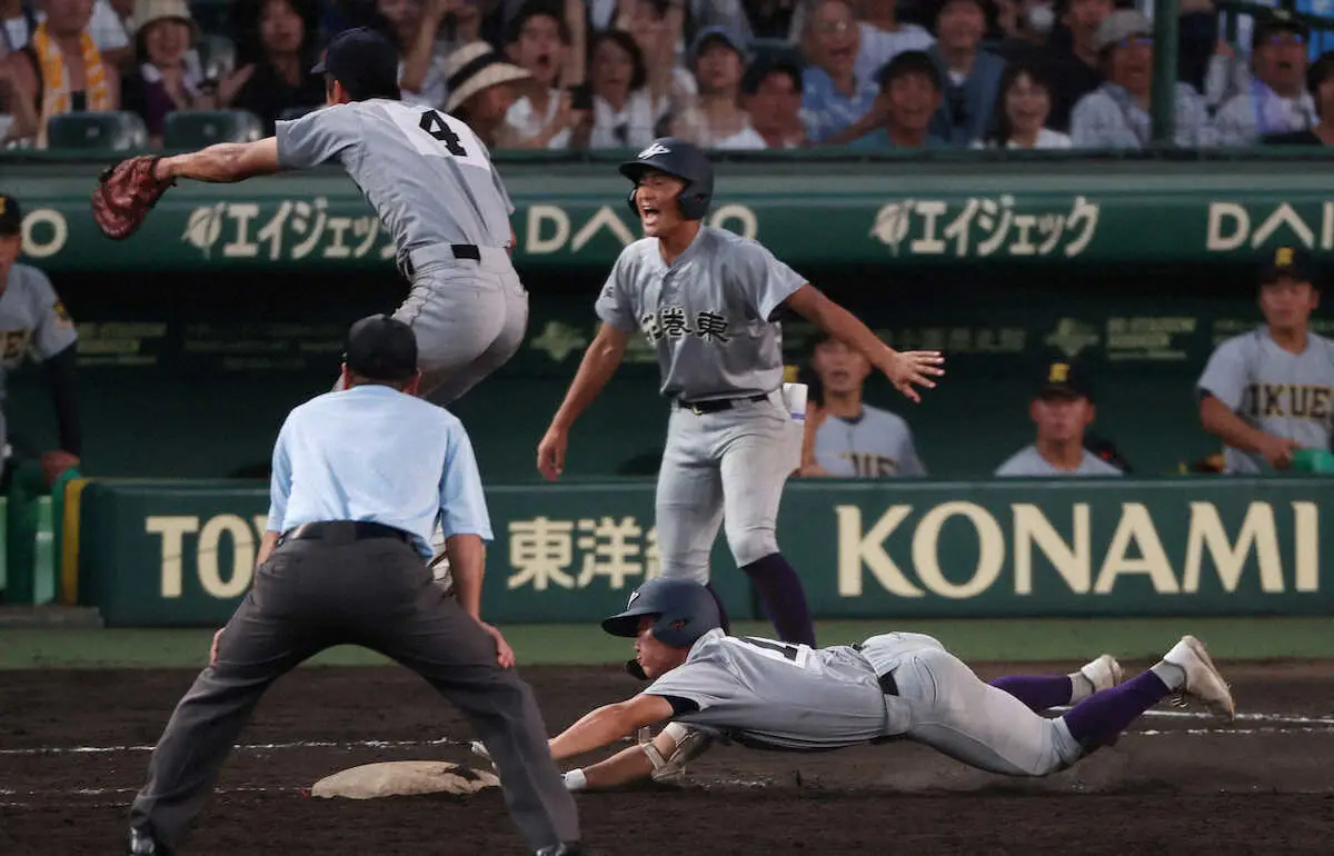 【画像・写真】【甲子園】花巻東　代打・寿時で史上初全20選手が出場　佐々木監督「最後はみんなを使ってあげたい」