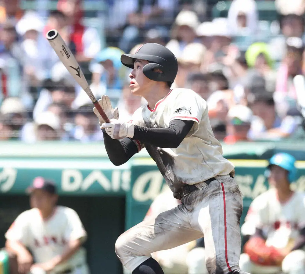 【画像・写真】【甲子園】土浦日大・松田　2号含む4安打3打点「上からシャープに」修正して快音