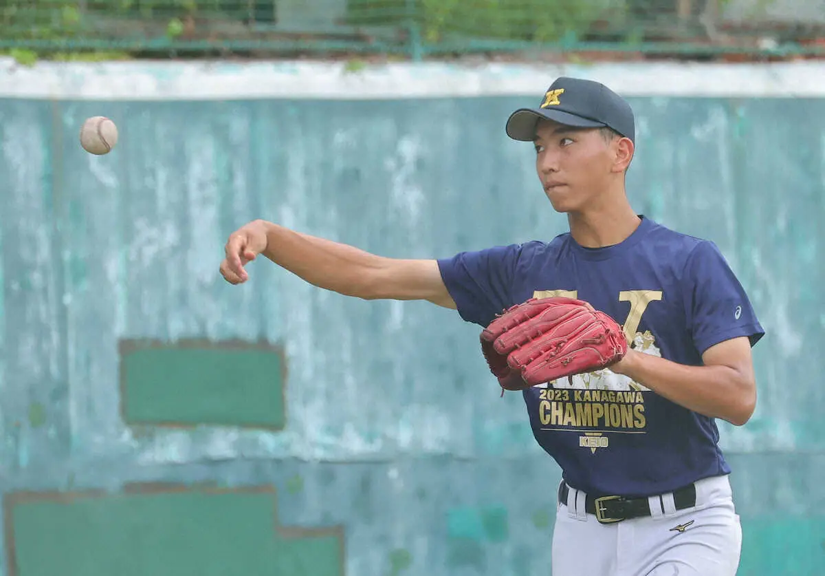 【画像・写真】慶応2年生エース小宅「思ったより疲れはない」　警戒する選手は同学年の鈴木