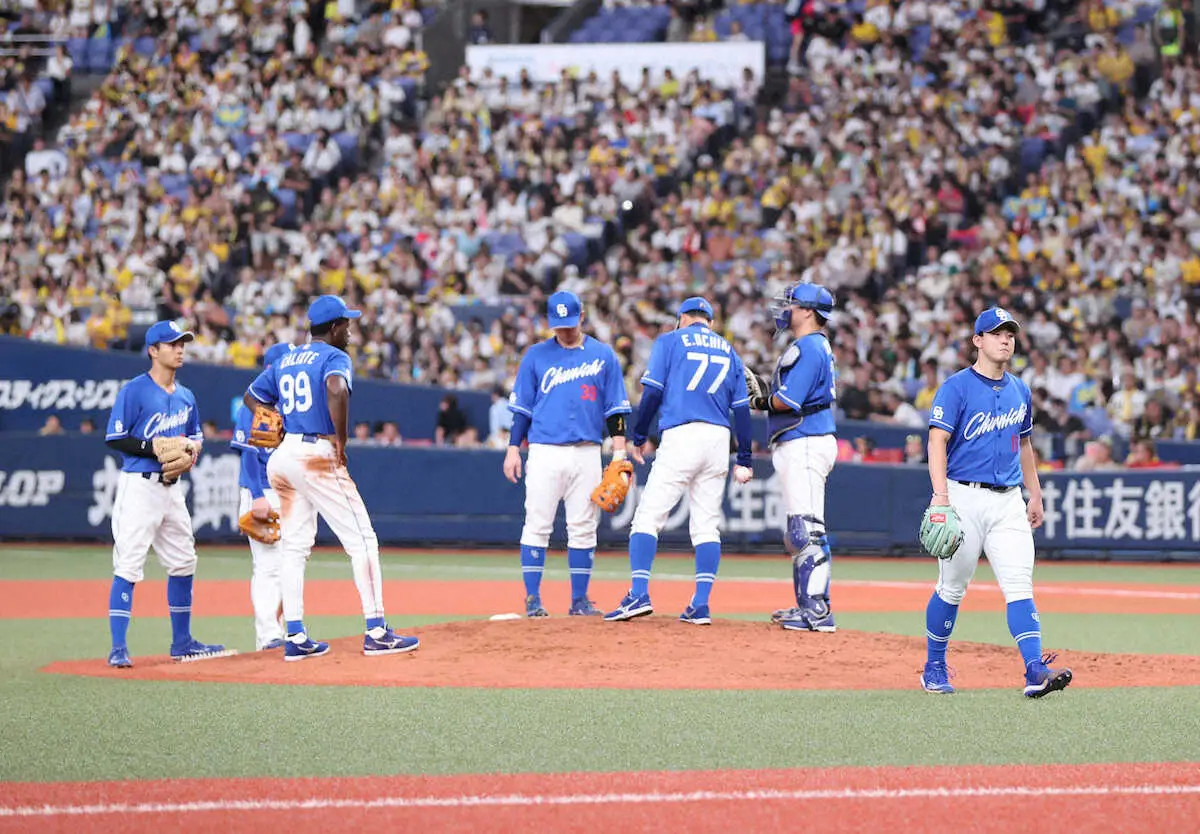 【画像・写真】中日　逆転負けで敵地14連敗…球団ワースト記録更新　代打・大島は無安打、25日本拠地で再挑戦