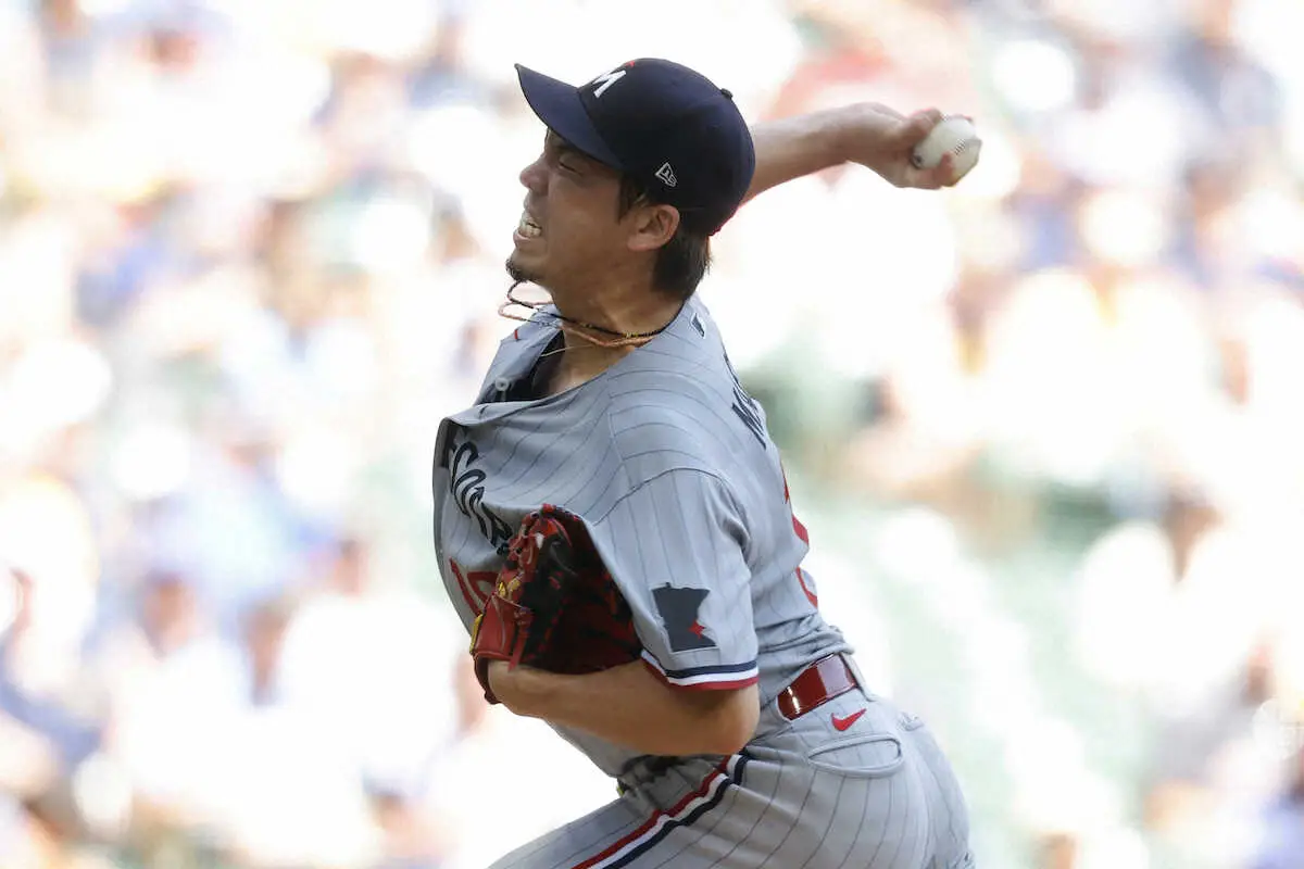 【画像・写真】ブルワーズ戦に先発したツインズ・前田健太（AP）
