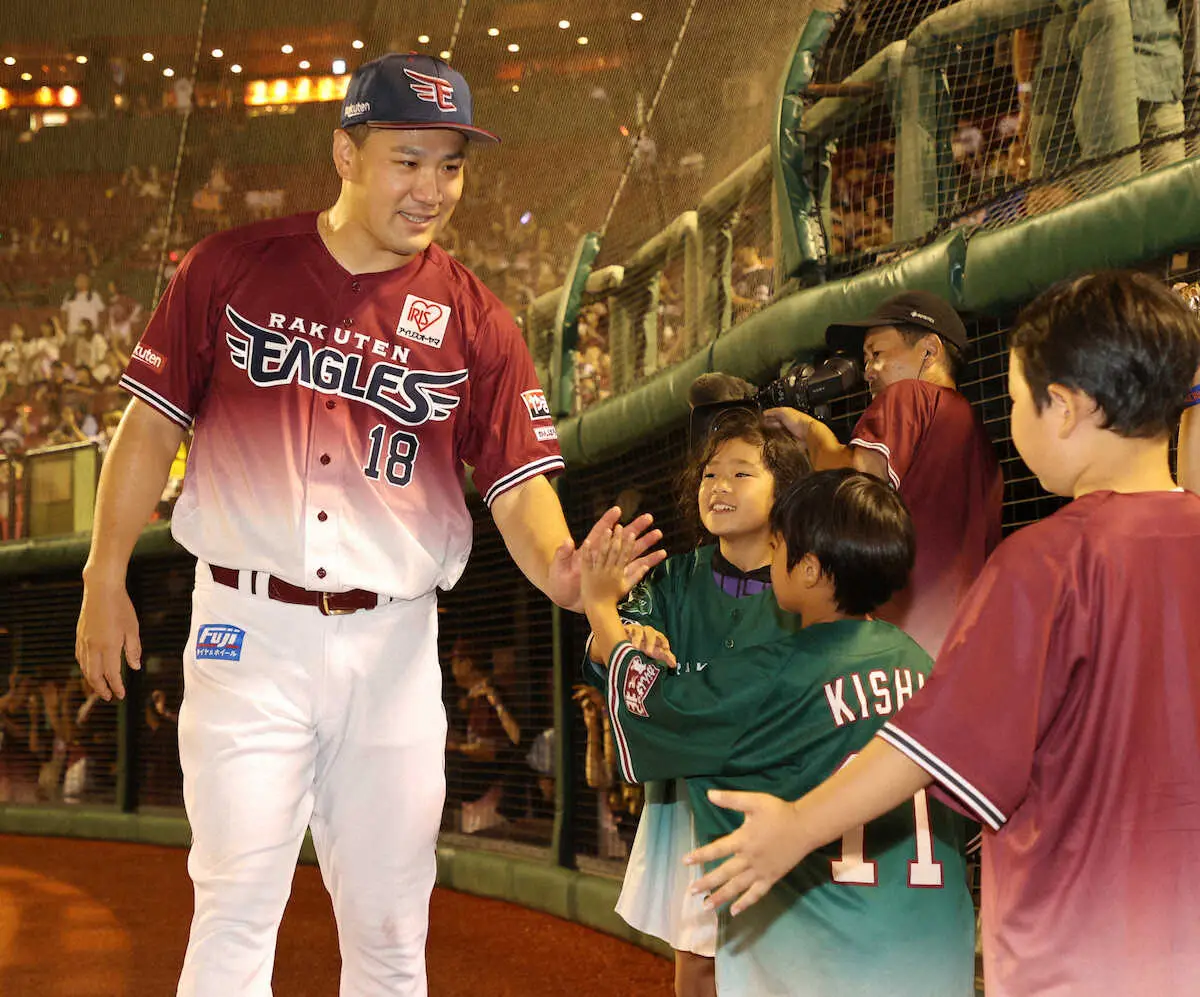 【画像・写真】楽天・田中将　日米通算197勝目でダルより先に「あと3勝」に「お互い簡単じゃない」