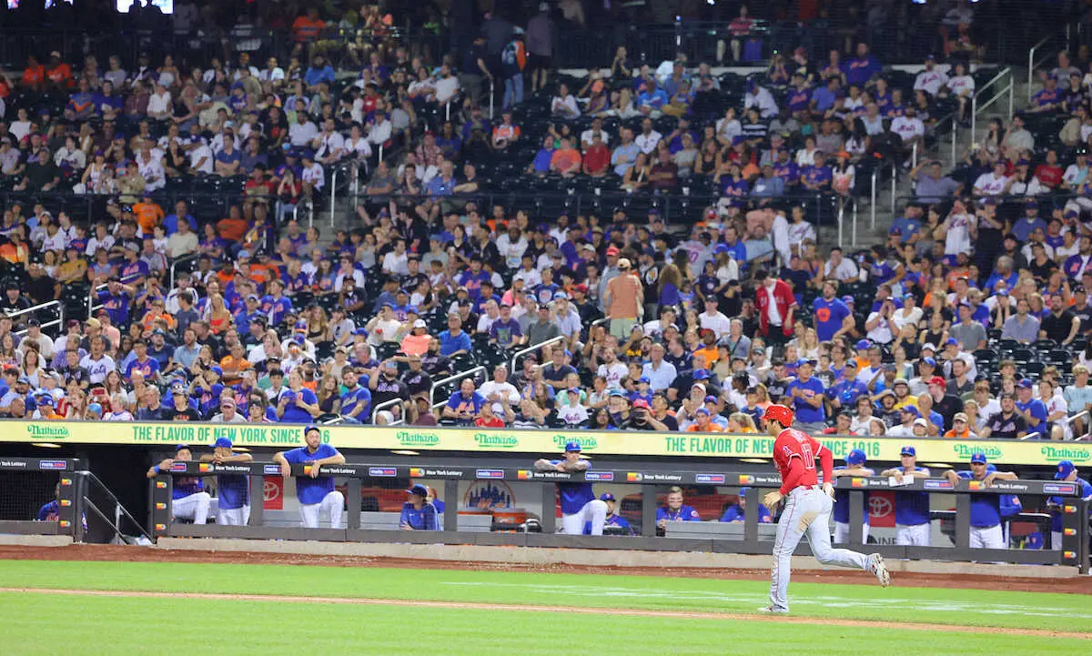 【画像・写真】大谷翔平　第5打席は2試合連続の申告敬遠　敵地騒然、大ブーイング！今季18回目“勝負してもらえず”