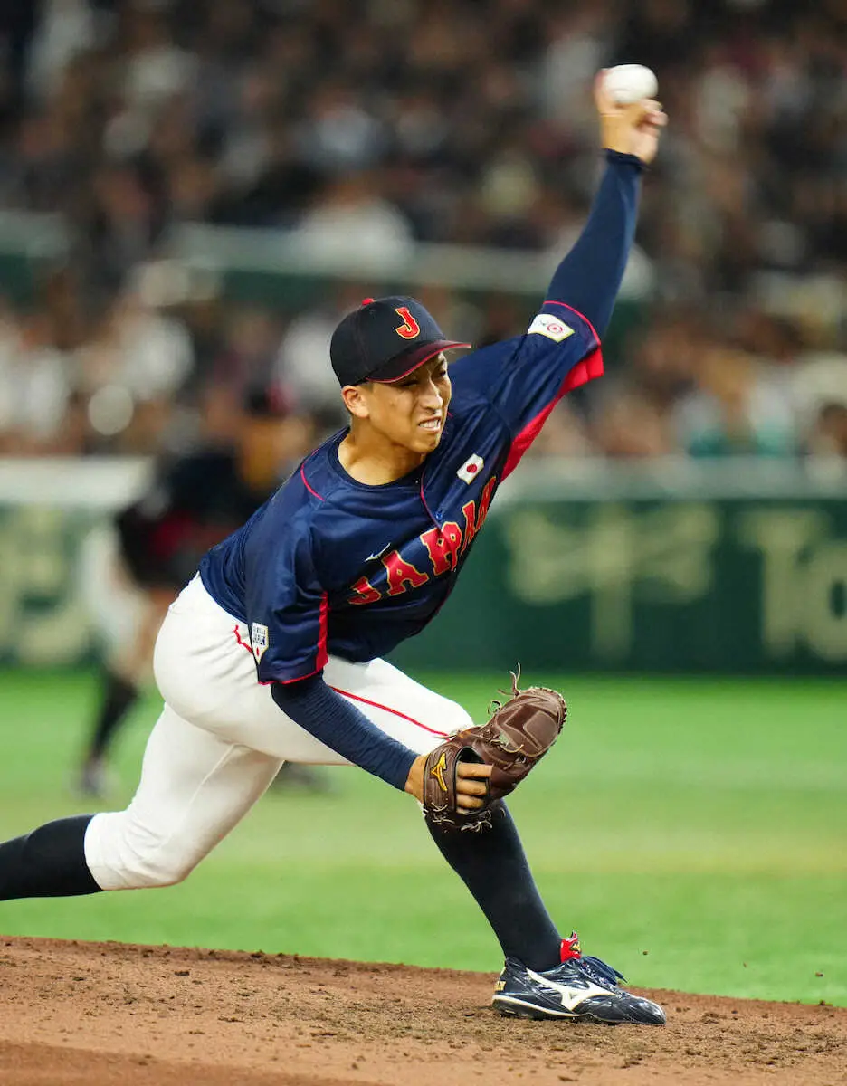 【画像・写真】プロより速い！大学日本代表　今秋ドラ1候補の東洋大・細野が158キロ　東京ドームのスタンドどよめく