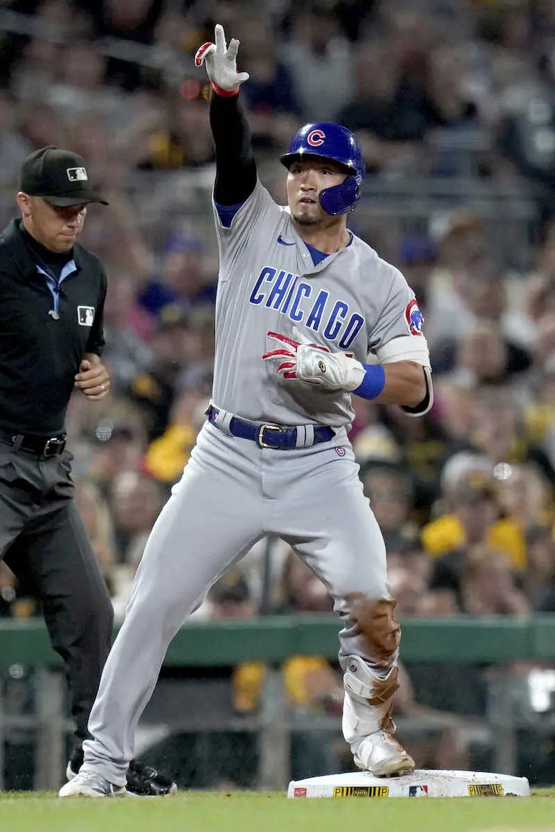 【画像・写真】カブス・誠也　2安打3打点で勝利貢献　PO進出へ「しんどいけれど気持ち切らさず」