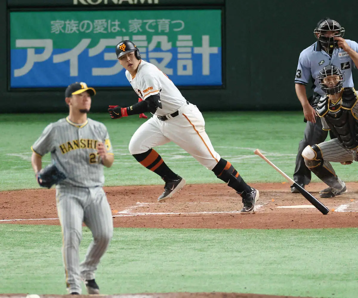 【画像・写真】巨人　天敵の阪神・伊藤将から2年ぶり勝利　岡本和の今季初安打がV打　東京D阪神戦6連敗で止めた