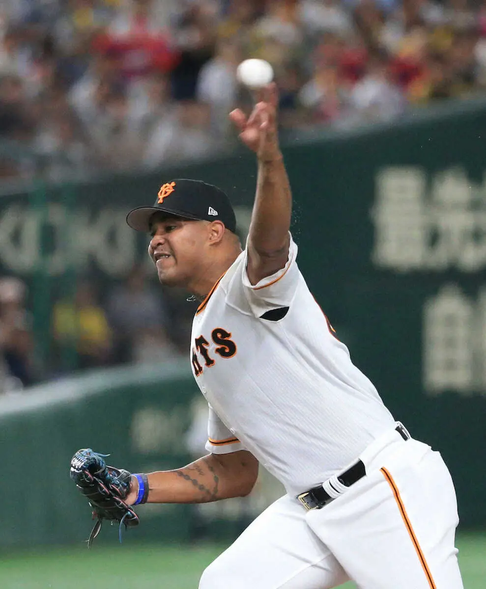 【画像・写真】巨人　2試合連続3回途中KOのメンデスを抹消　7月は月間防御率1・67と抜群の安定感誇るも