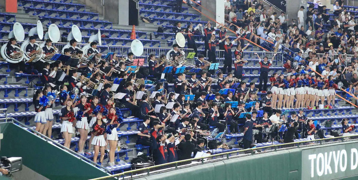 【画像・写真】東京ドームで習志野VS東京六大学“美爆音対決”　高校日本代表壮行試合
