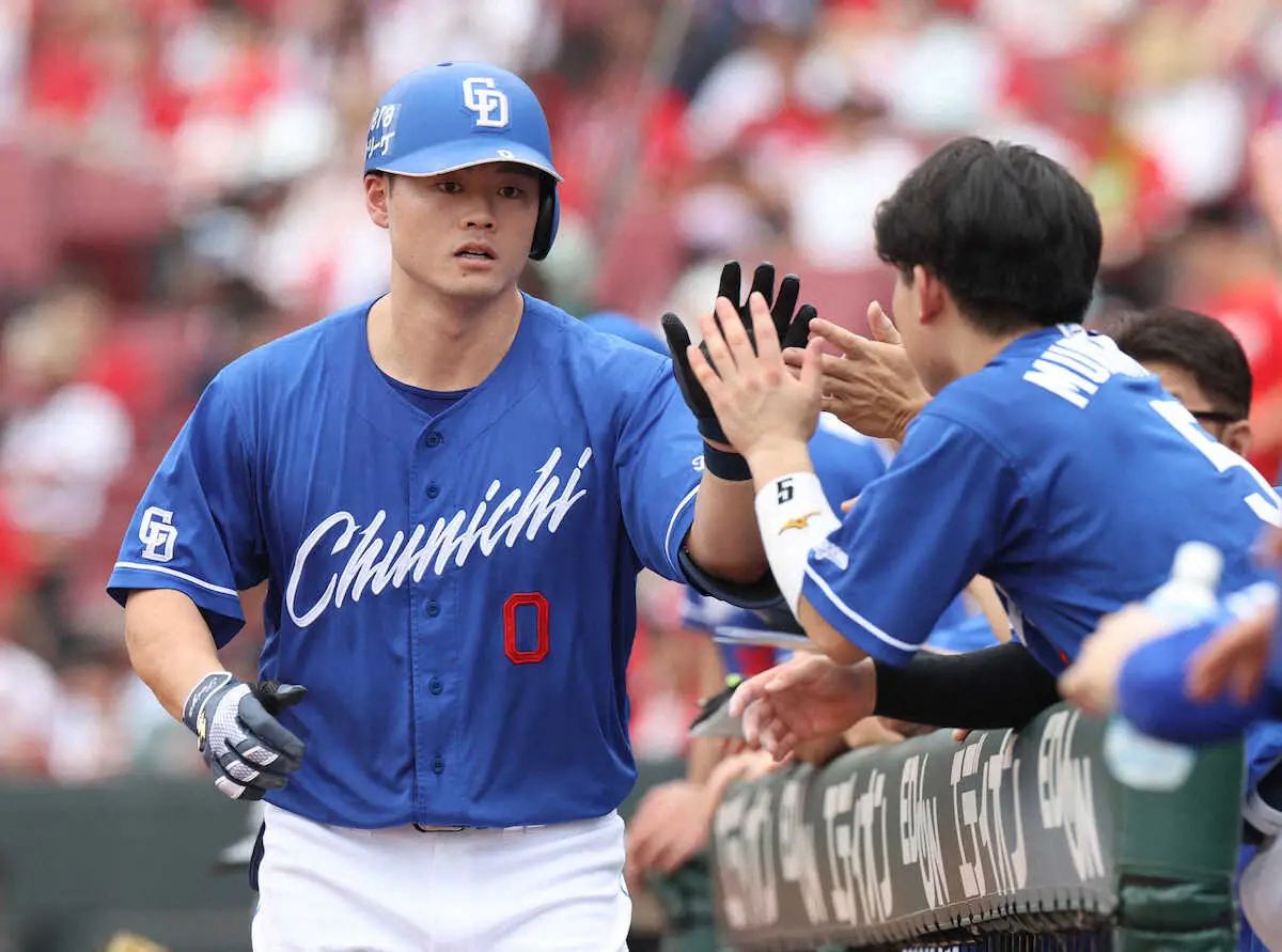 【画像・写真】中日・細川　球団日本人13年ぶりの20号到達　立浪監督「いい本塁打になったが…」敗戦悔しさにじませる